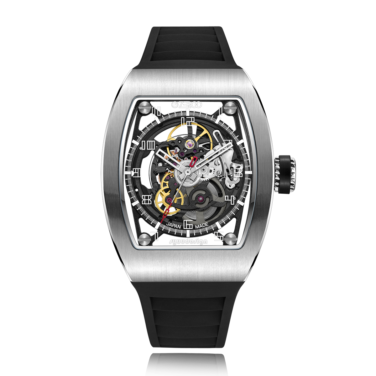 Zeroo-Time-Watch-M2-The-Subaru-ZM002BBK-Silver-and-Black-1