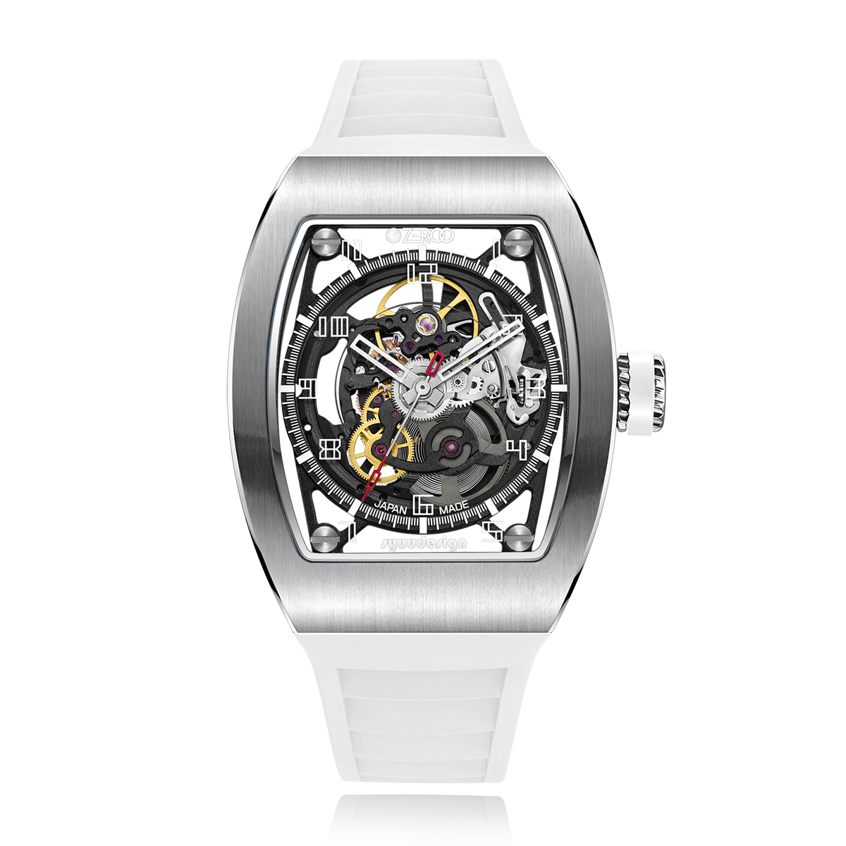 Zeroo-Time-Watch-M2-The-Subaru-ZM002BBK-Silver-and-White-1